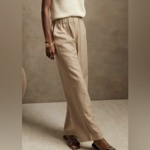 Banana Republic wide leg linen pants size large